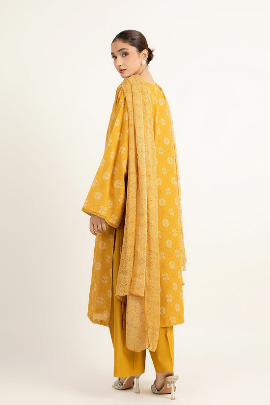 PRINTED SLUB KHADDAR 3 PCS (UNSTITCHED)