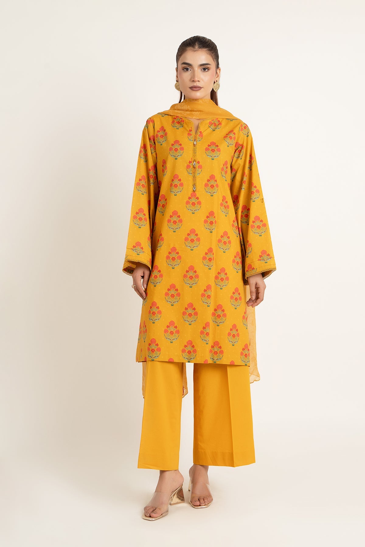 PRINTED CAMBRIC 3 PCS (UNSTITCHED)