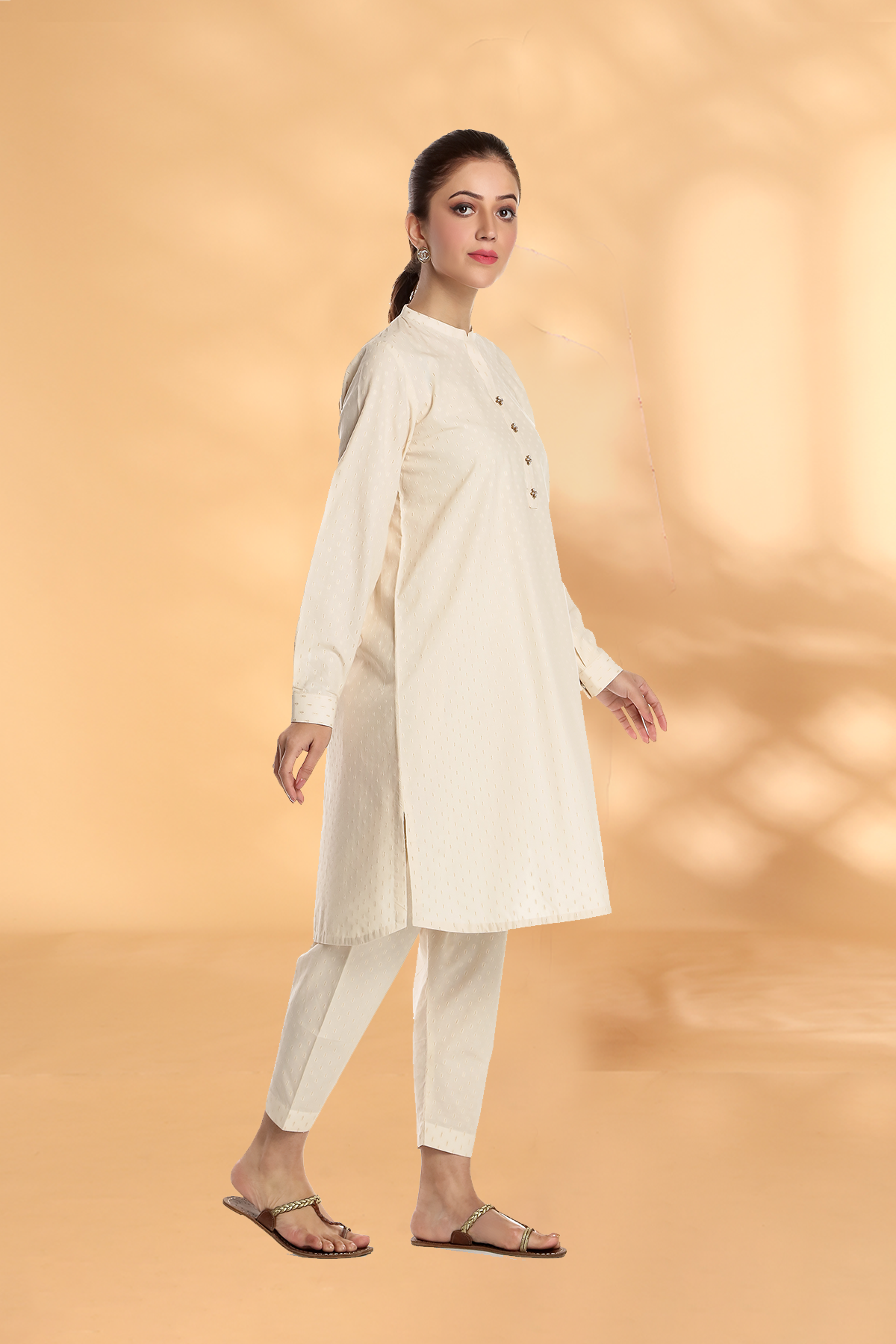 PRET EMBROIDERED COTTON JACQUADRD 2 PCS