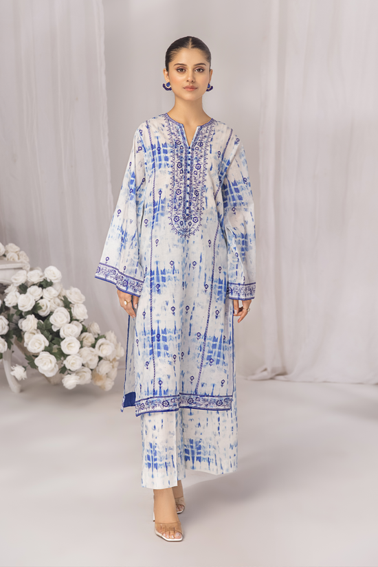 PRET PRINTED & EMBROIDERED LAWN 2 PCS