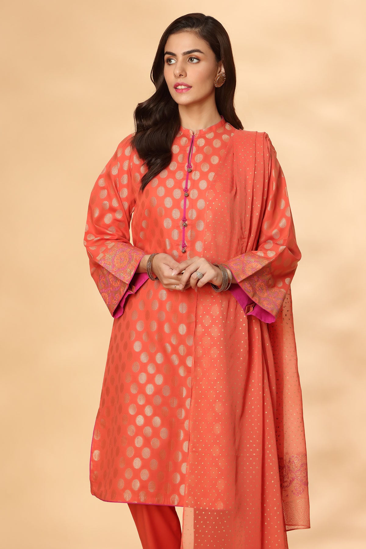 PRET PRINTED COTTON JACQUARD 3 PCS