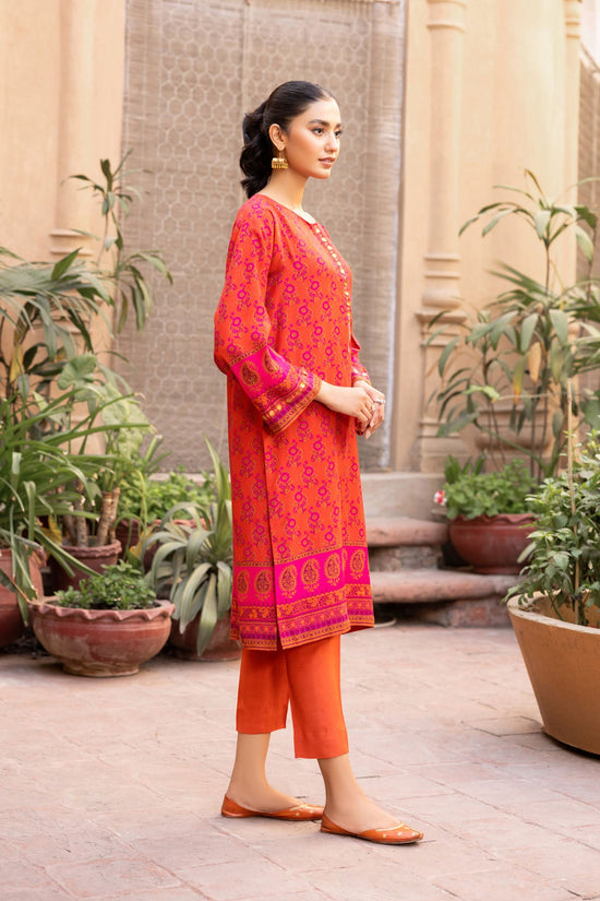 PRET PRINTED RAW SILK 2 PCS