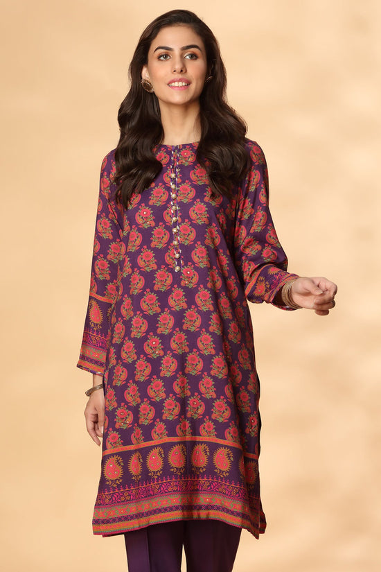PRET PRINTED RAW SILK 2 PCS