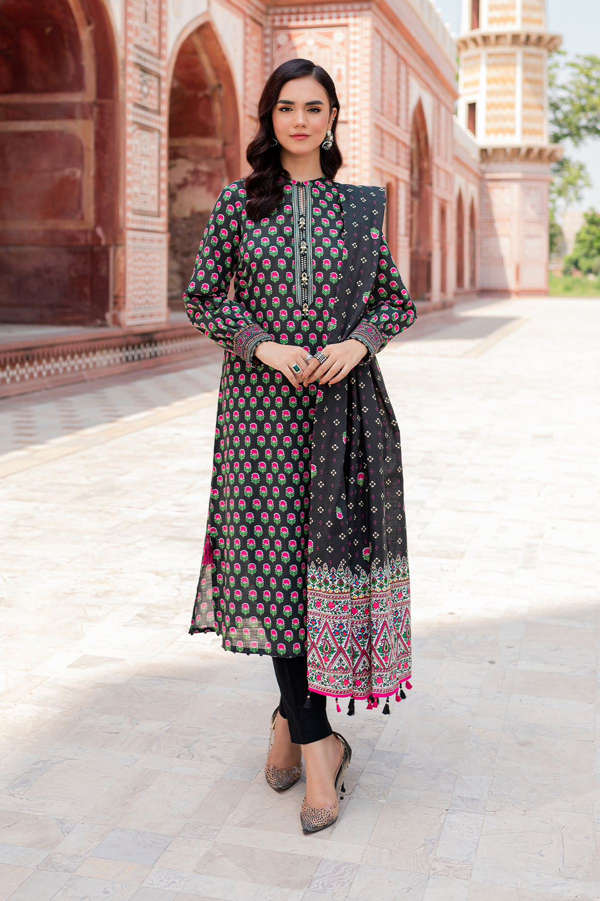 PRINTED KHADDAR 3 PCS (UNSTITCHED)
