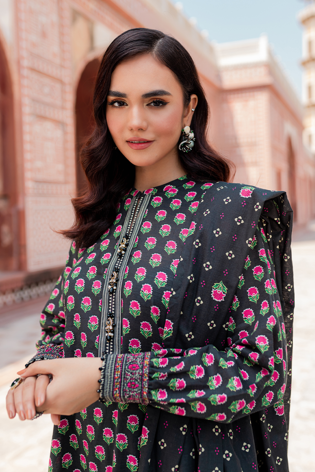 PRINTED KHADDAR 3 PCS (UNSTITCHED)