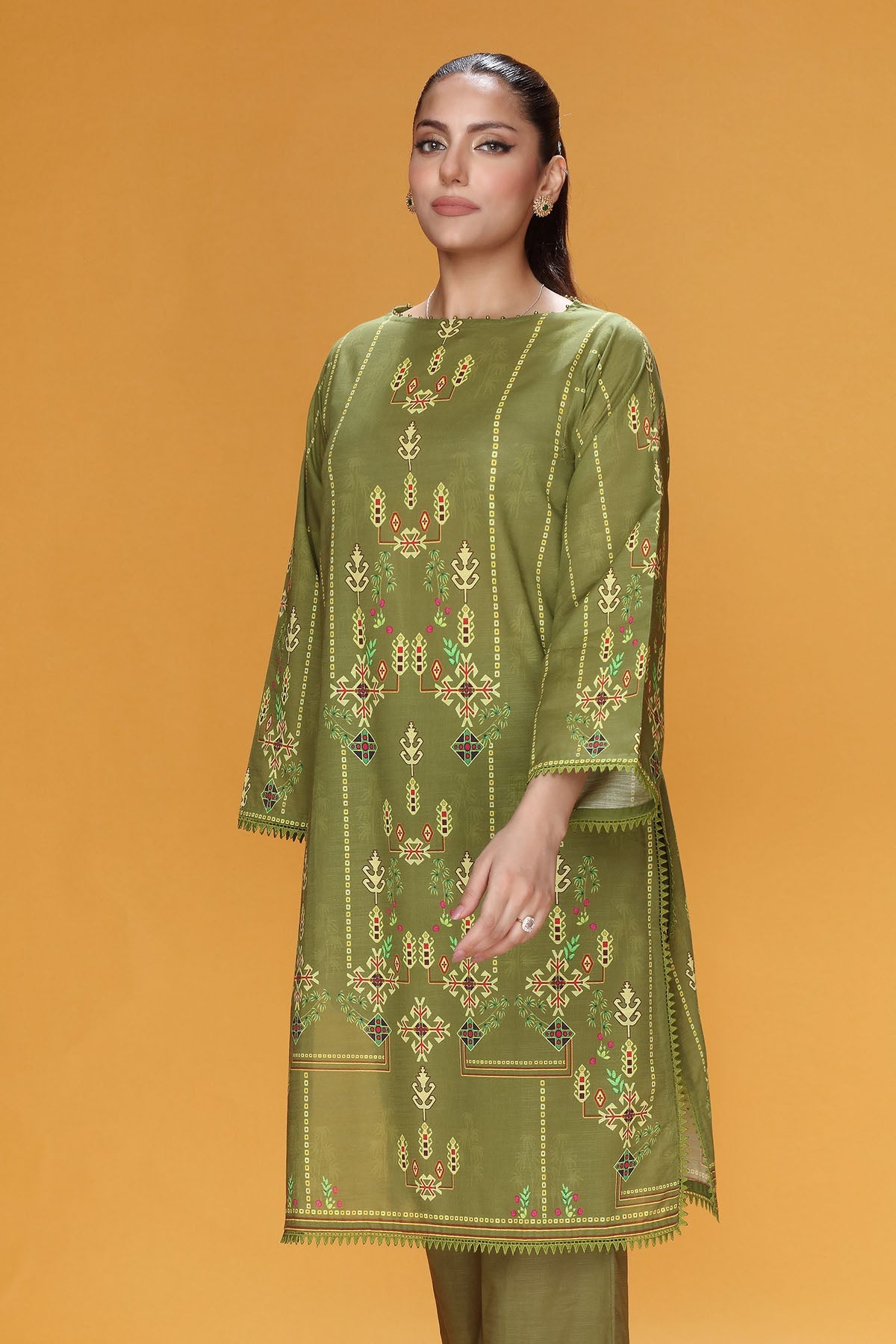 PRET PRINTED KHADDAR 1 PCS