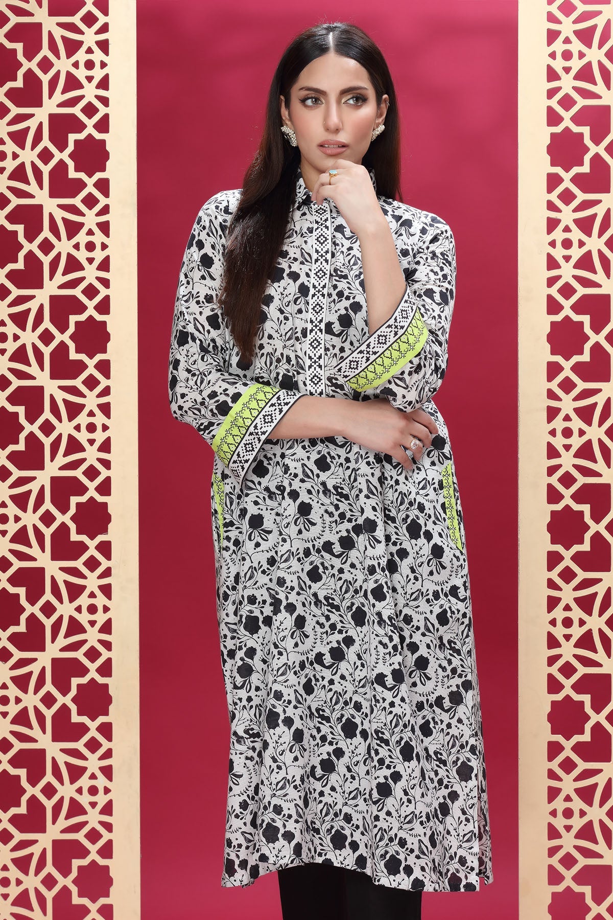 PRET PRINTED KHADDAR 1 PCS