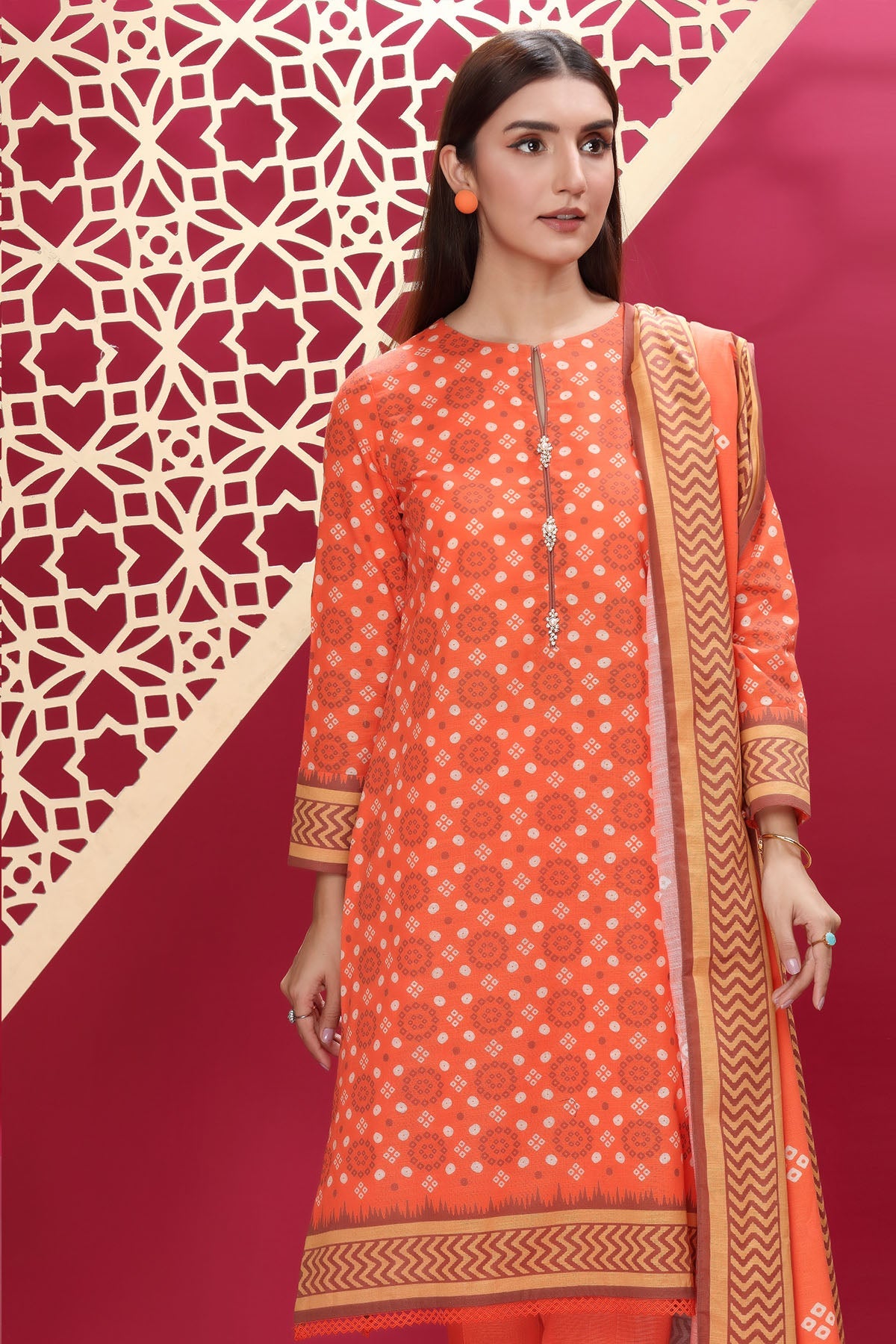 PRINTED KHADDAR 3 PCS (UNSTITCHED)