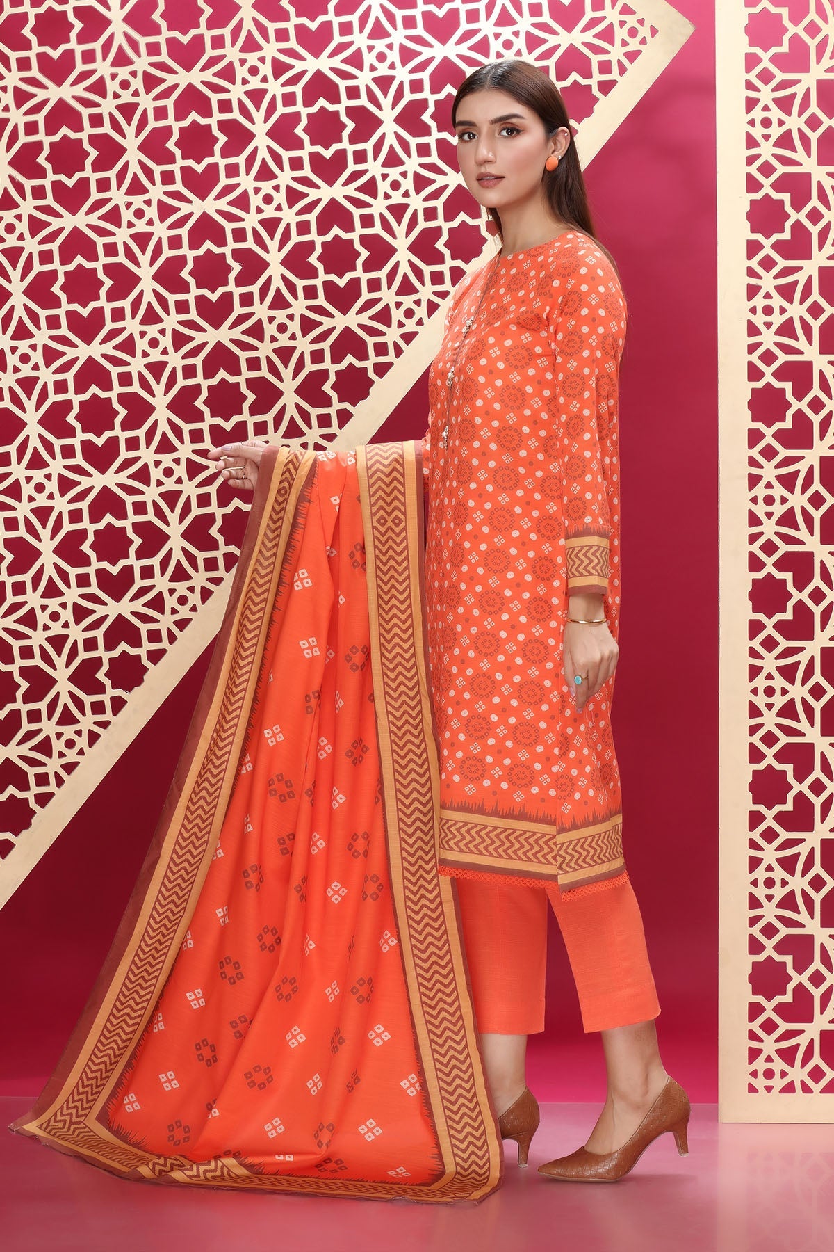 PRINTED KHADDAR 3 PCS (UNSTITCHED)