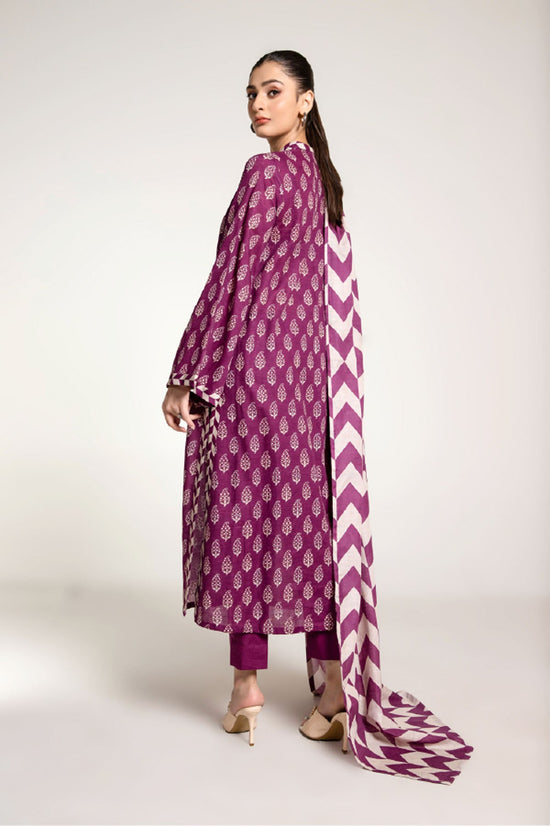 PRINTED SLUB KHADDAR 3 PCS (UNSTITCHED)