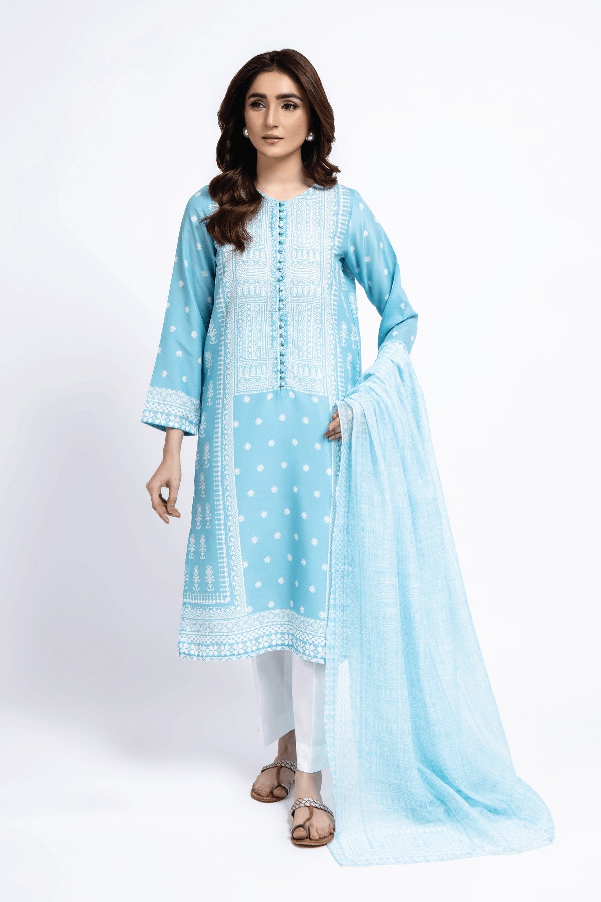 PRET  PRINTED POLY LAWN 2 PCS