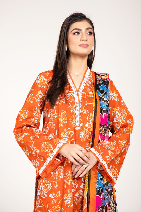 PRINTED SLUB KHADDAR 3 PCS (UNSTITCHED)