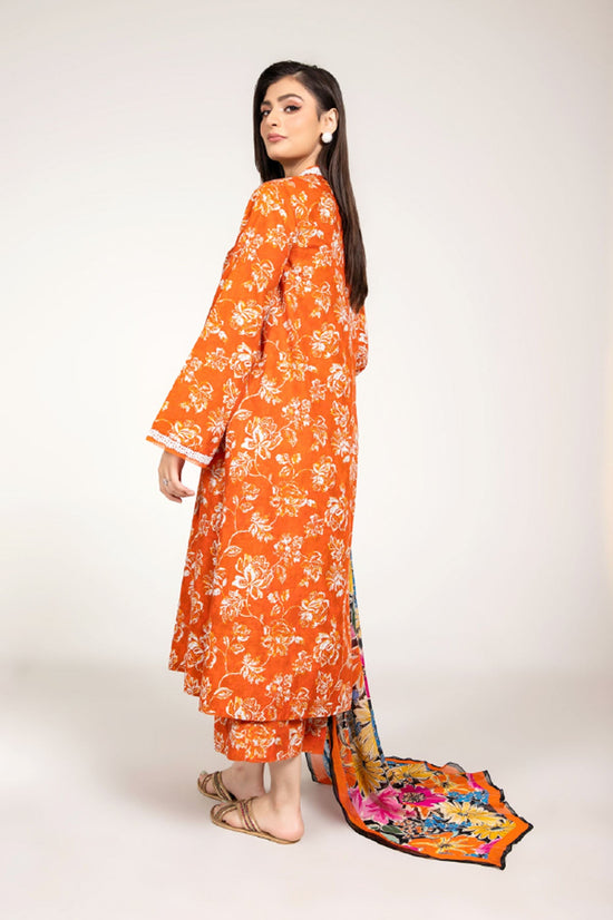 PRINTED SLUB KHADDAR 3 PCS (UNSTITCHED)
