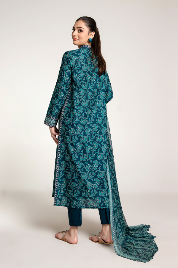 PRINTED SLUB KHADDAR 3 PCS (UNSTITCHED)