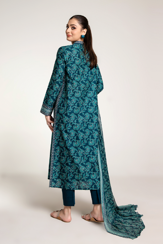 PRINTED SLUB KHADDAR 3 PCS (UNSTITCHED)
