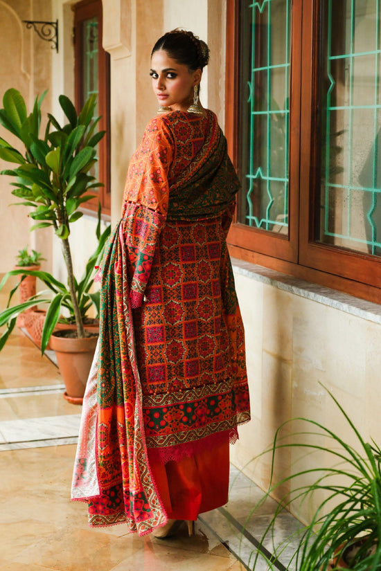 PRINTED SLUB KHADDAR 3 PCS (UNSTITCHED)