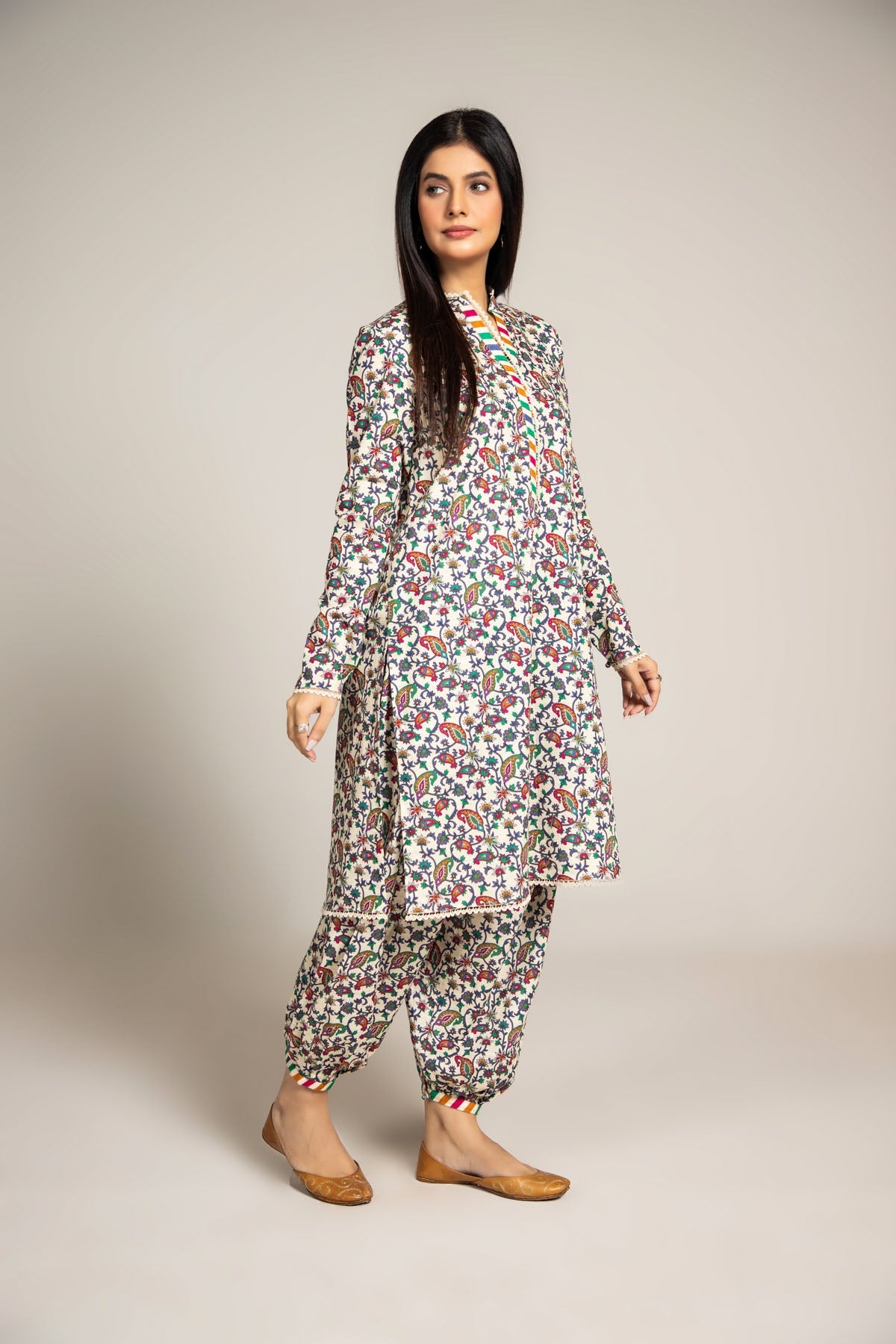 PRINTED SLUB KHADDAR 1 PCS (UNSTITCHED)