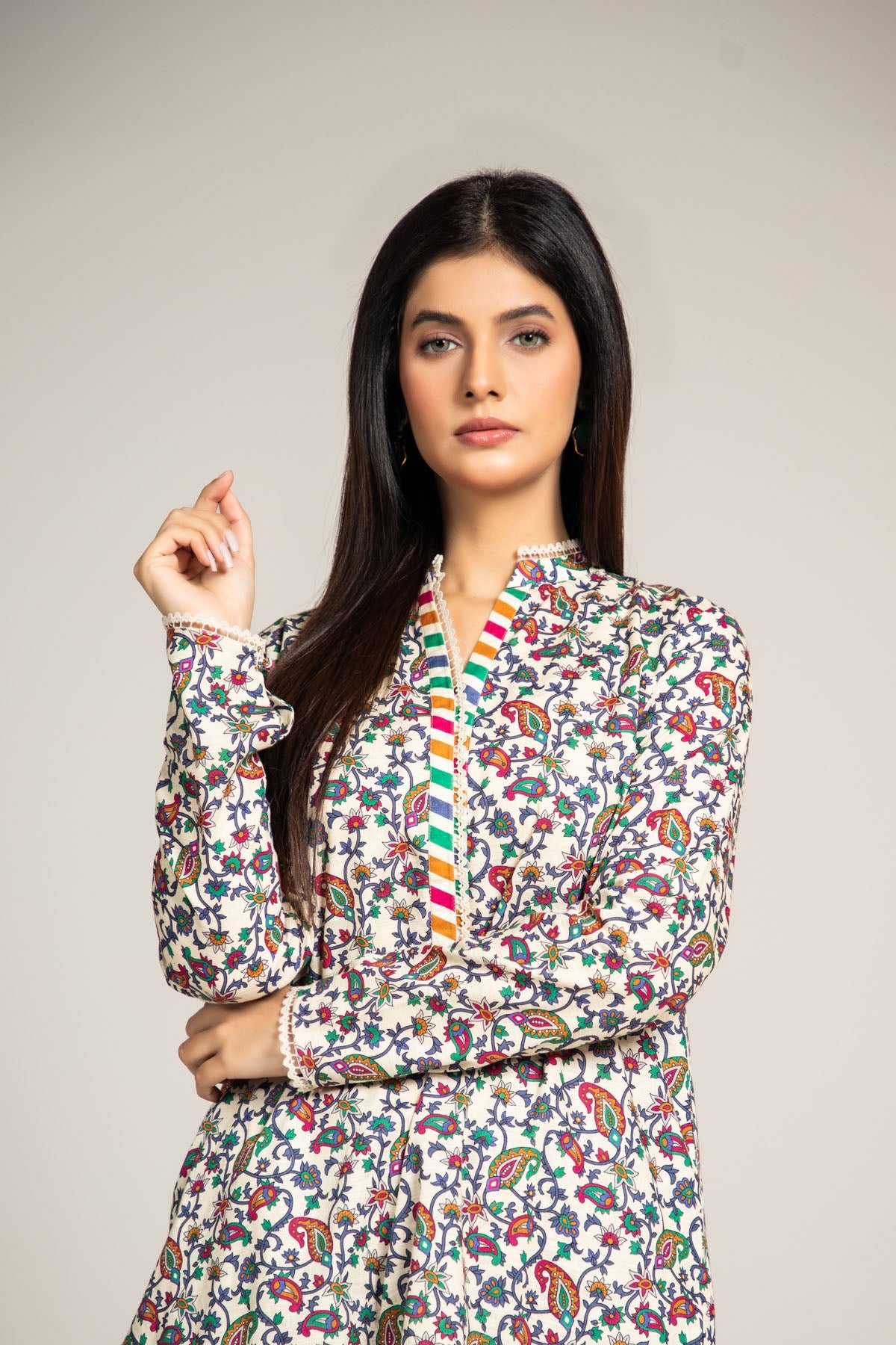 PRINTED SLUB KHADDAR 1 PCS (UNSTITCHED)