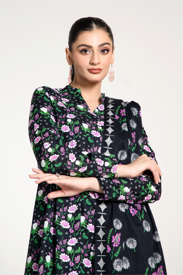 PRET PRINTED  SLUB KHADDAR  3 PCS