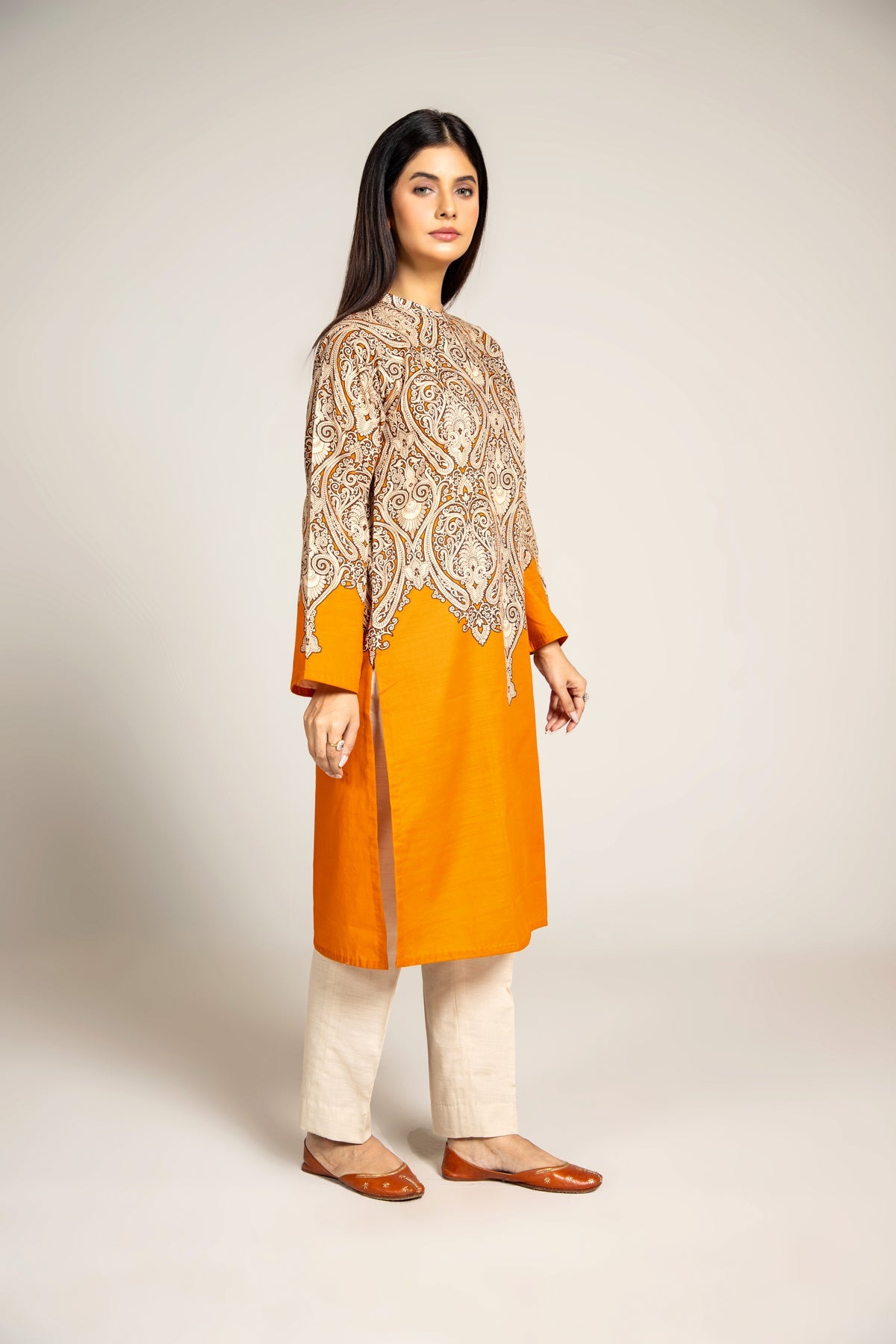 PRET PRINTED  SLUB KHADDAR  1 PCS