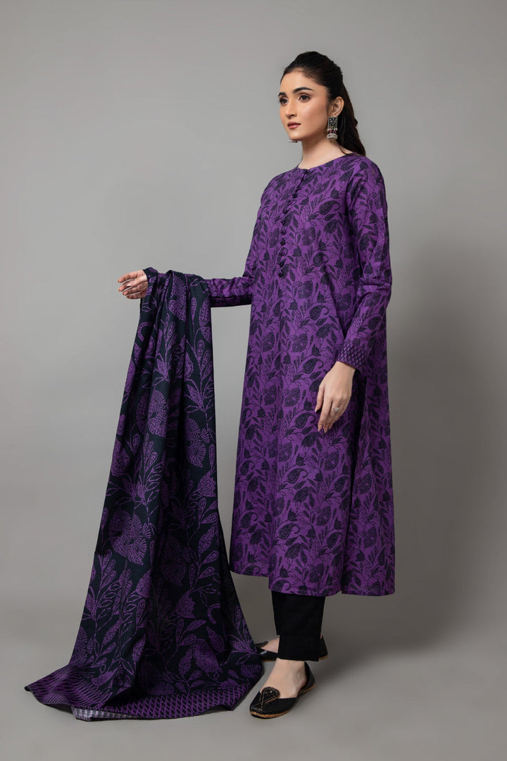 PRINTED SLUB KHADDAR 2 PCS (UNSTITCHED)