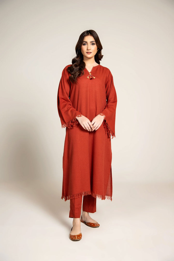 PRET SOLID  KARANDI LAWN  2 PCS