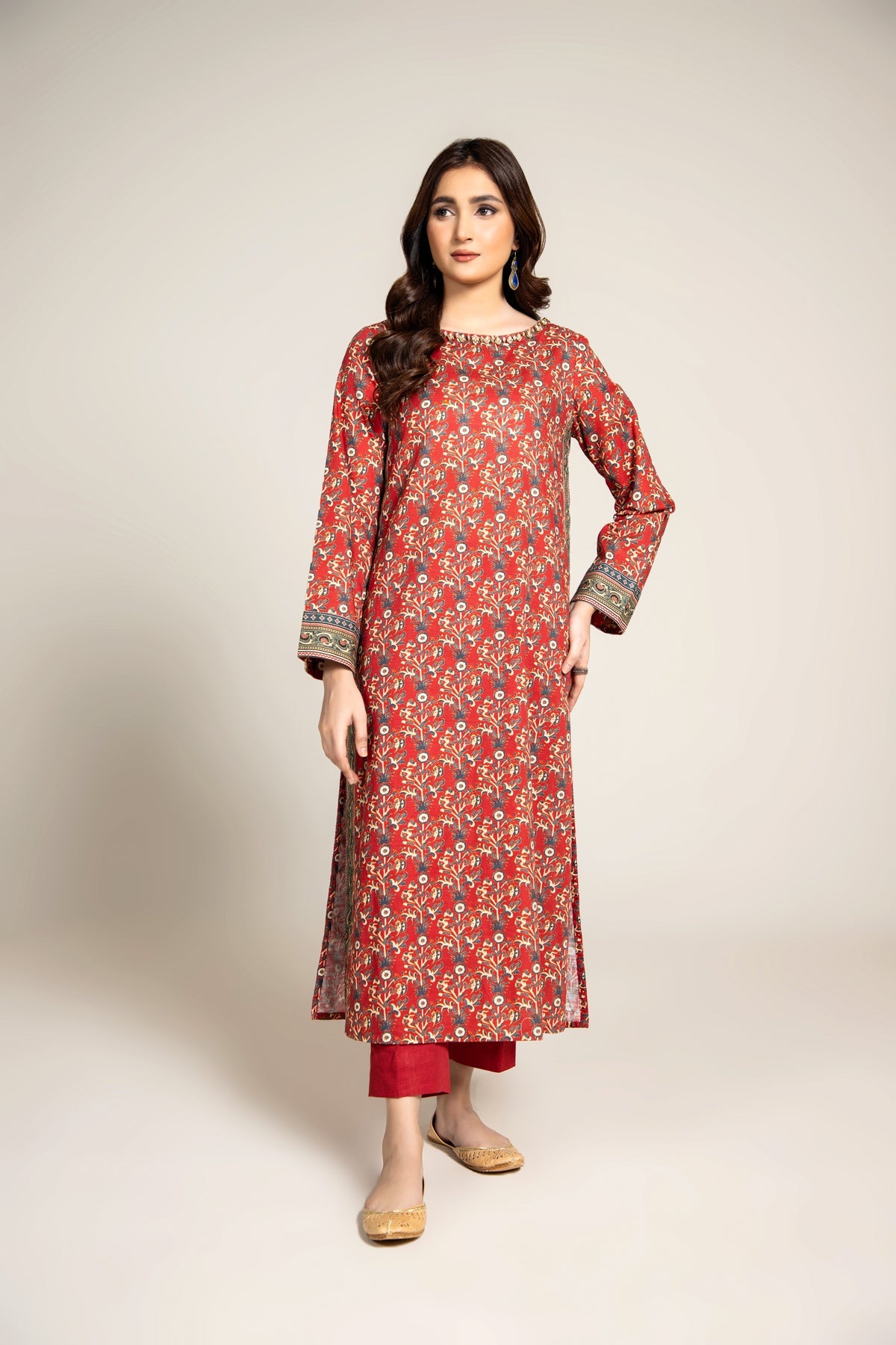 PRINTED SLUB KHADDAR 2 PCS (UNSTITCHED)