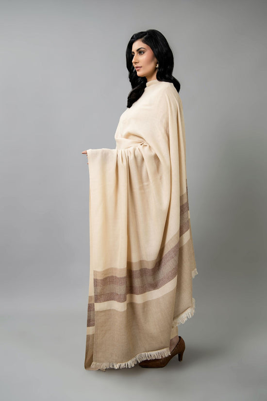 YARN DYED WOOL SHAWL 1 PCS