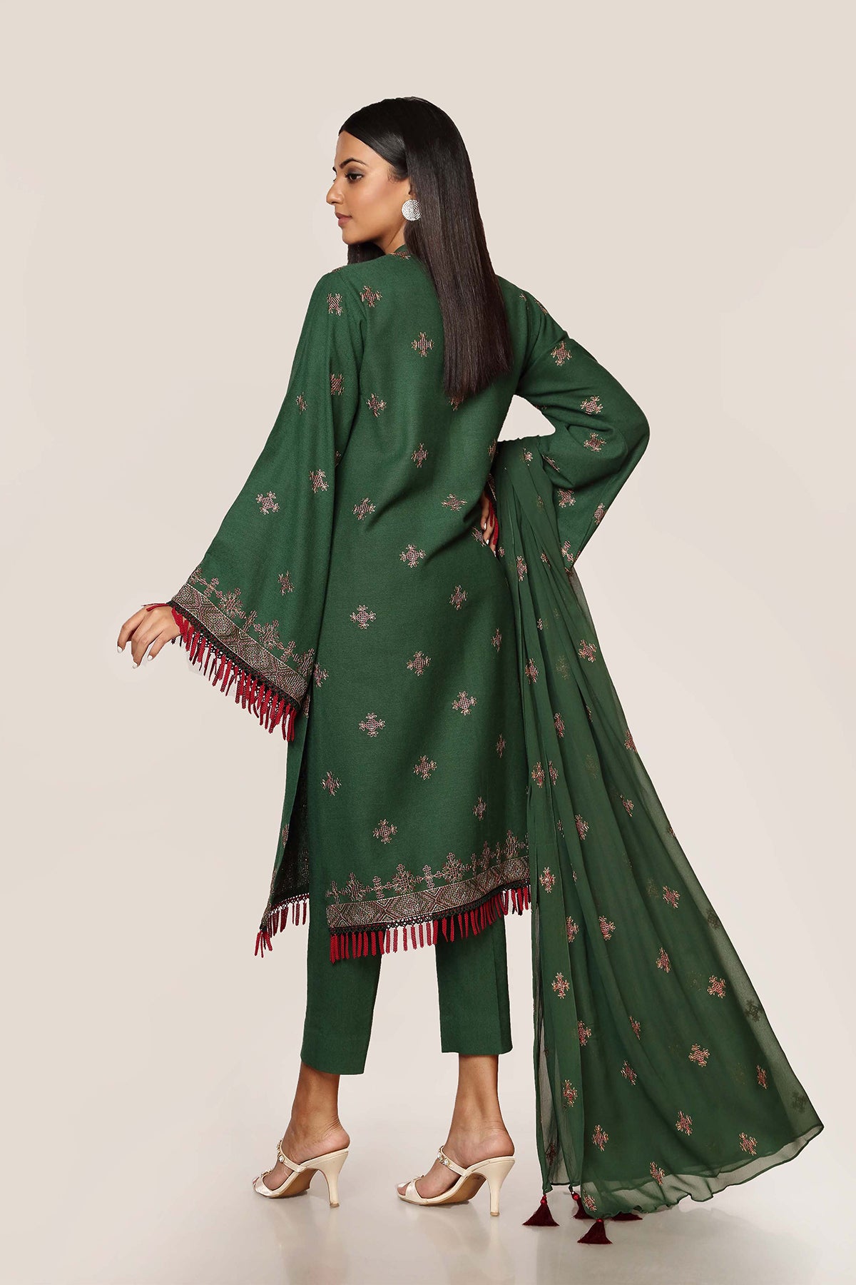 EMBROIDERED COTTON KARANDI 3PCS