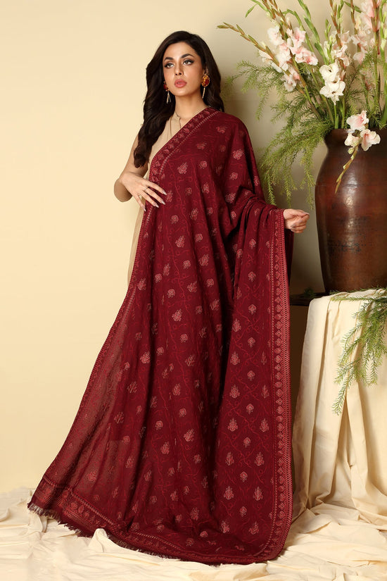 EMBROIDERED KARANDI LAWN SHAWL