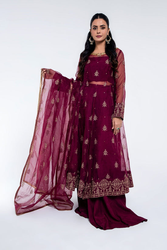 EMBROIDERED & EMBELISHED ORGANZA 2 PCS (UNSTITCHED)