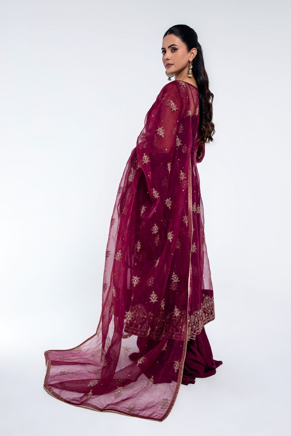 EMBROIDERED & EMBELISHED ORGANZA 2 PCS (UNSTITCHED)