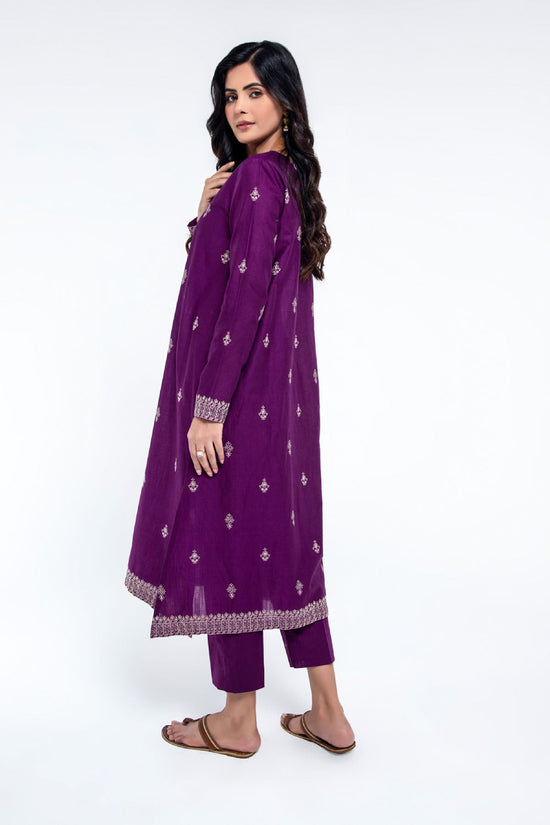 EMBROIDERED SLUB KHADDAR  2 PCS (UNSTITCHED)
