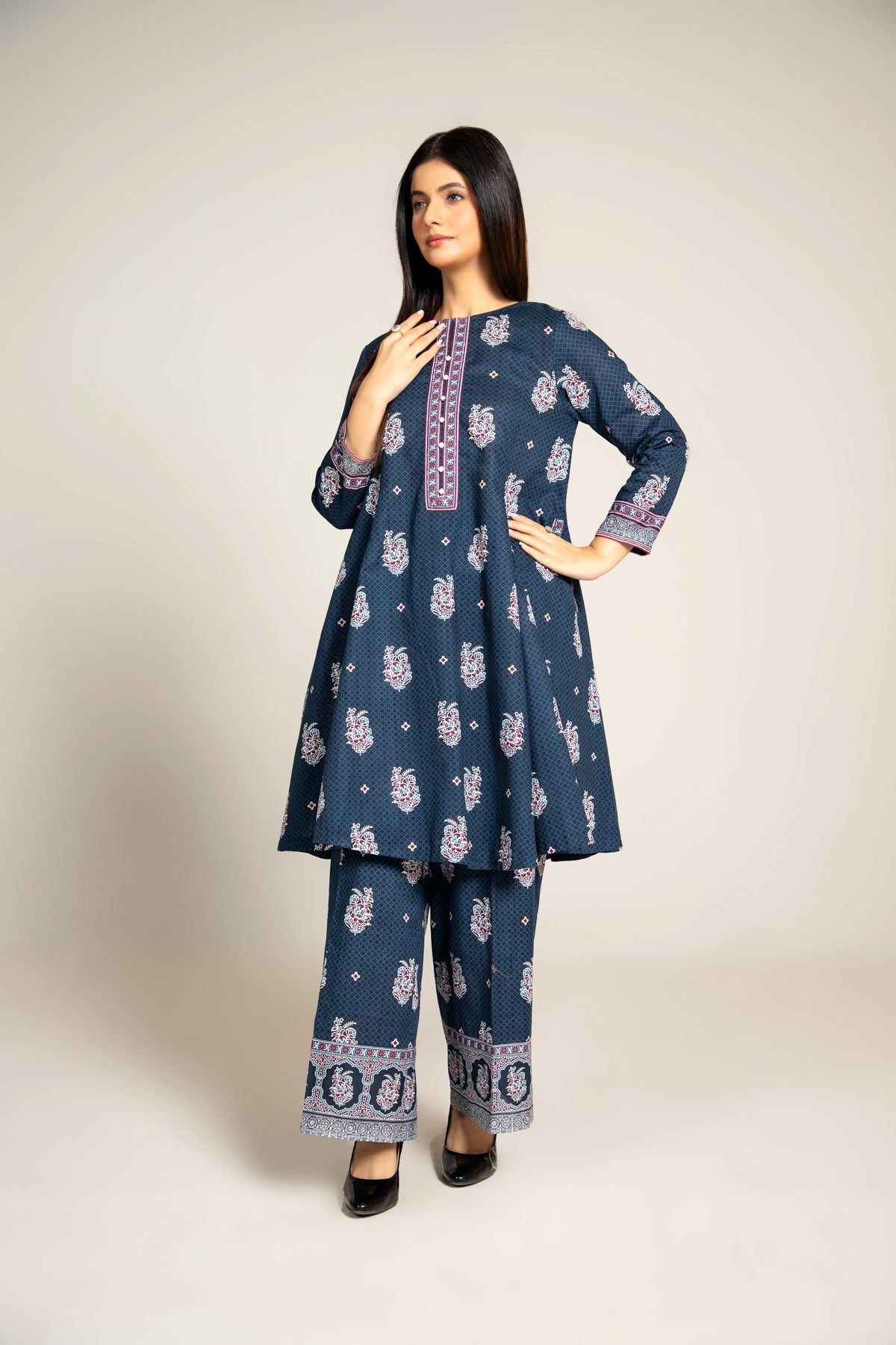 PRINTED SLUB KHADDAR 2 PCS (UNSTITCHED)