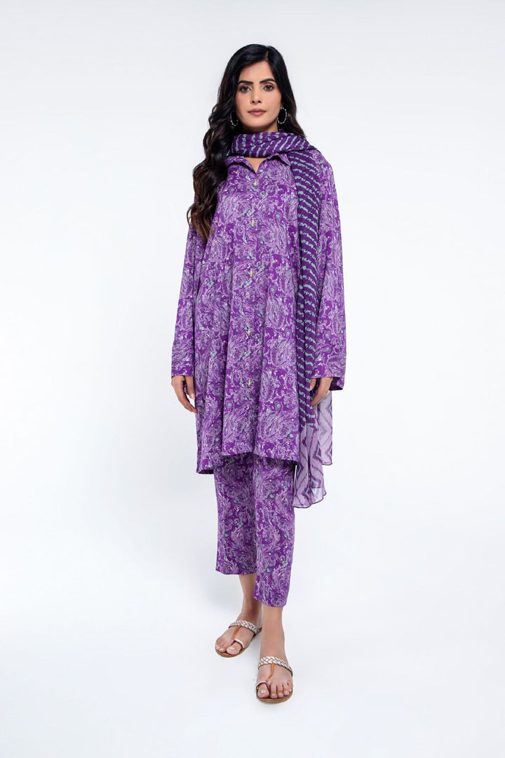 PRINTED LINEN 3 PCS (UNSTITCHED)
