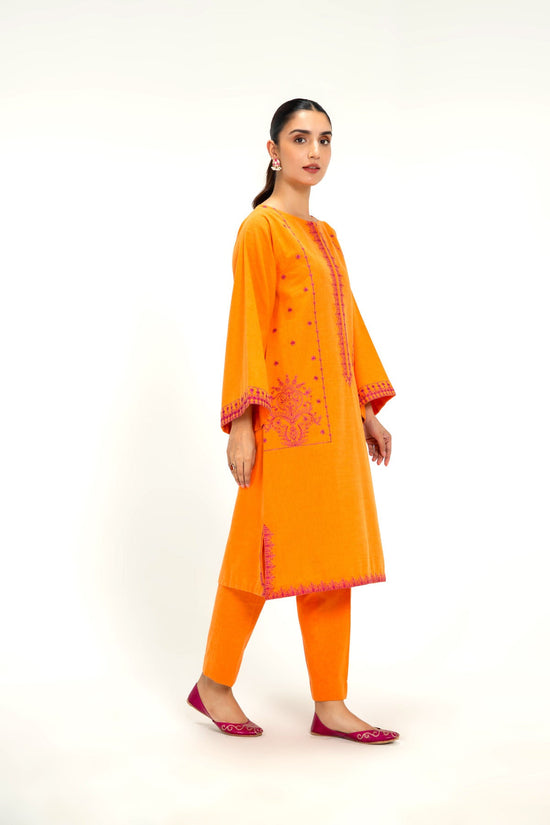 PRETTEMBROIDERED YARN DYED KHADDAR 2 PCS