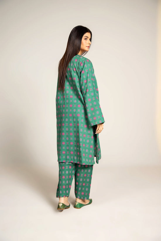 PRET PRINTED SLUB KHADDAR  2 PCS