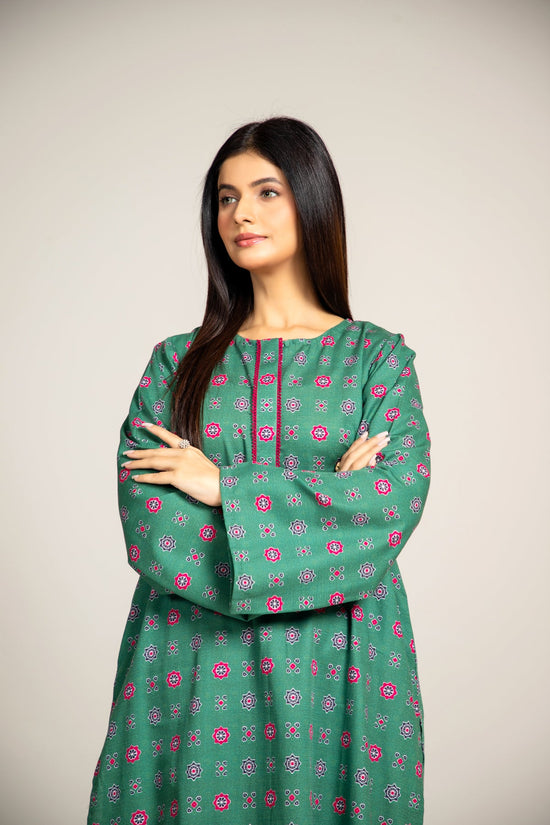 PRET PRINTED SLUB KHADDAR  2 PCS