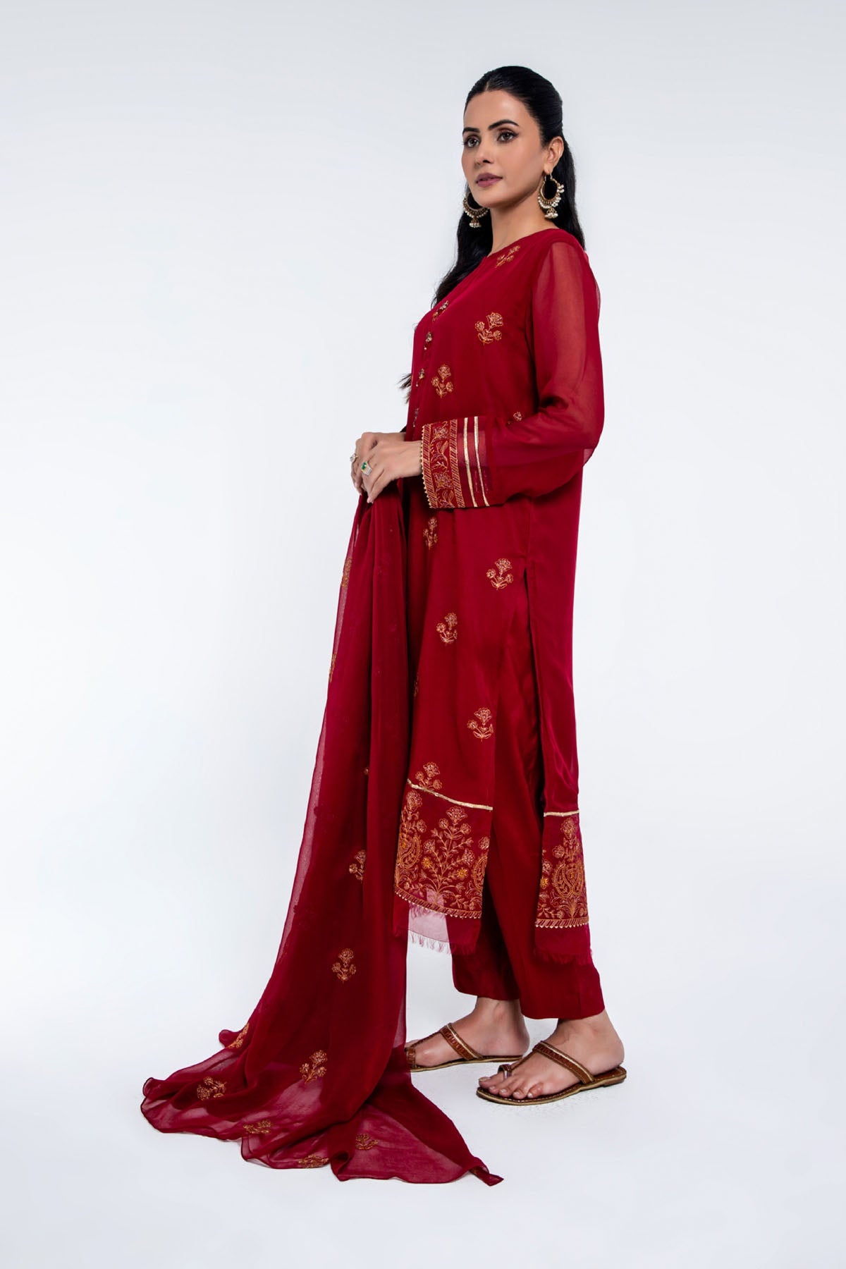 PRET EMBROIDERED CHIFFON  3 PCS