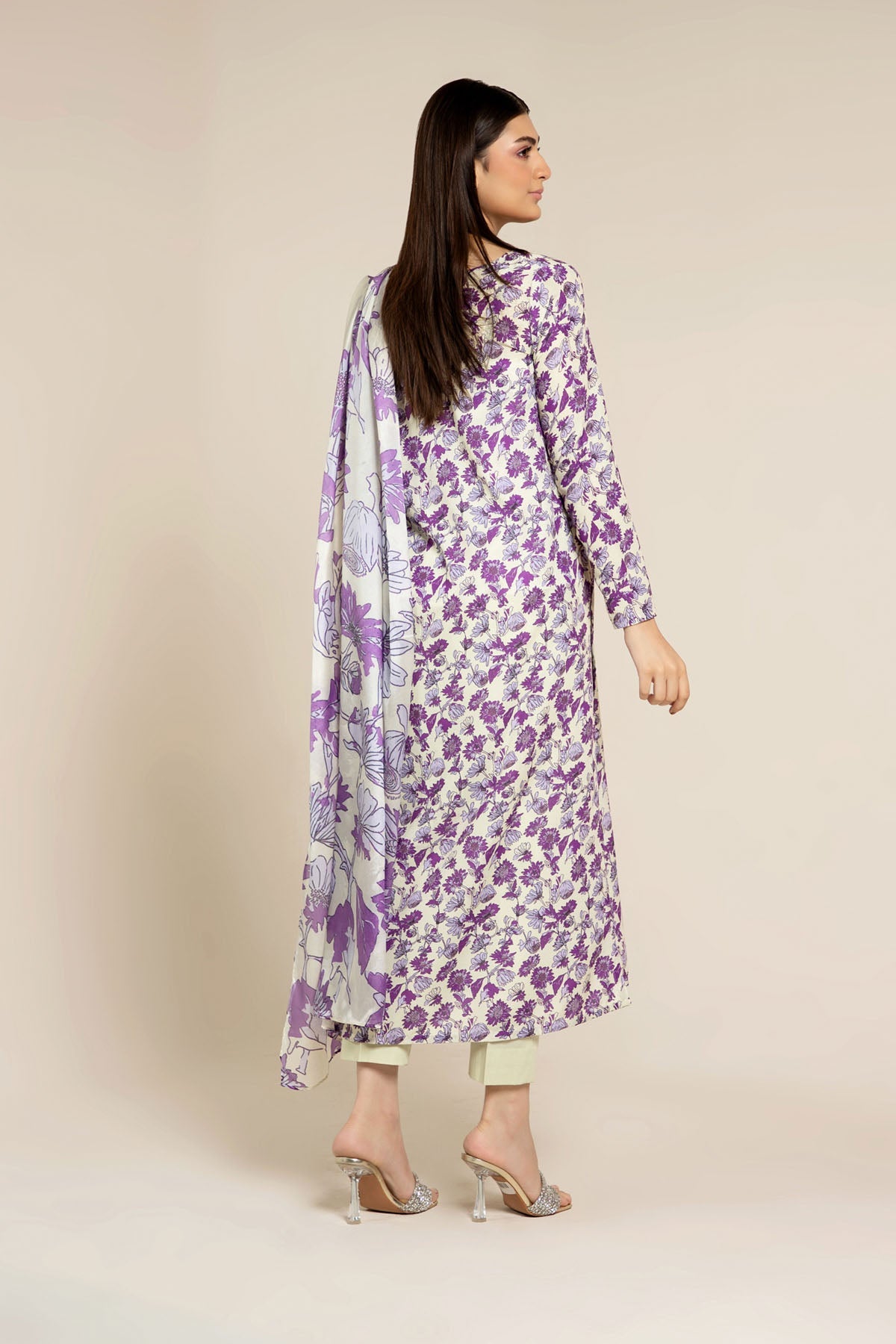 PRINTED POLY LAWN 3 PCS (UNSTITCHED)