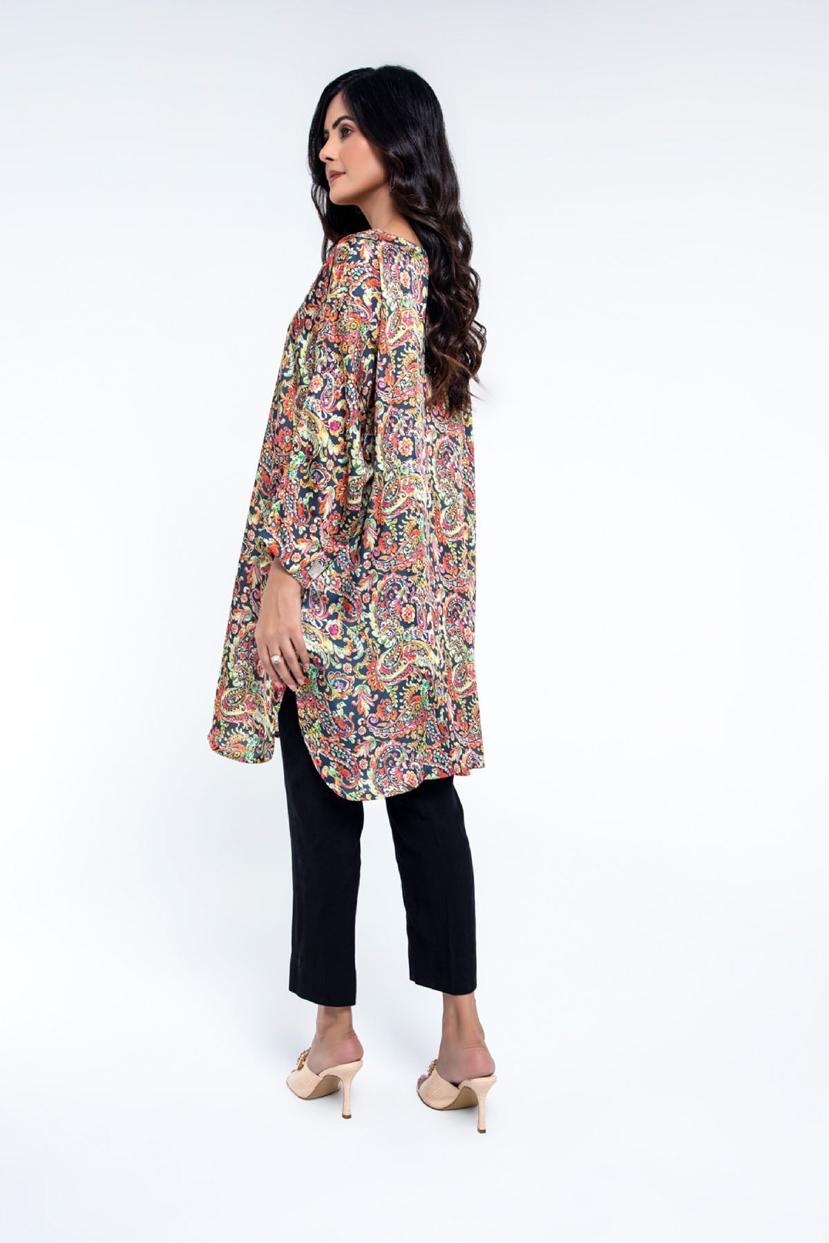PRET PRINTED  SHAMOZ SILK  1 PCS
