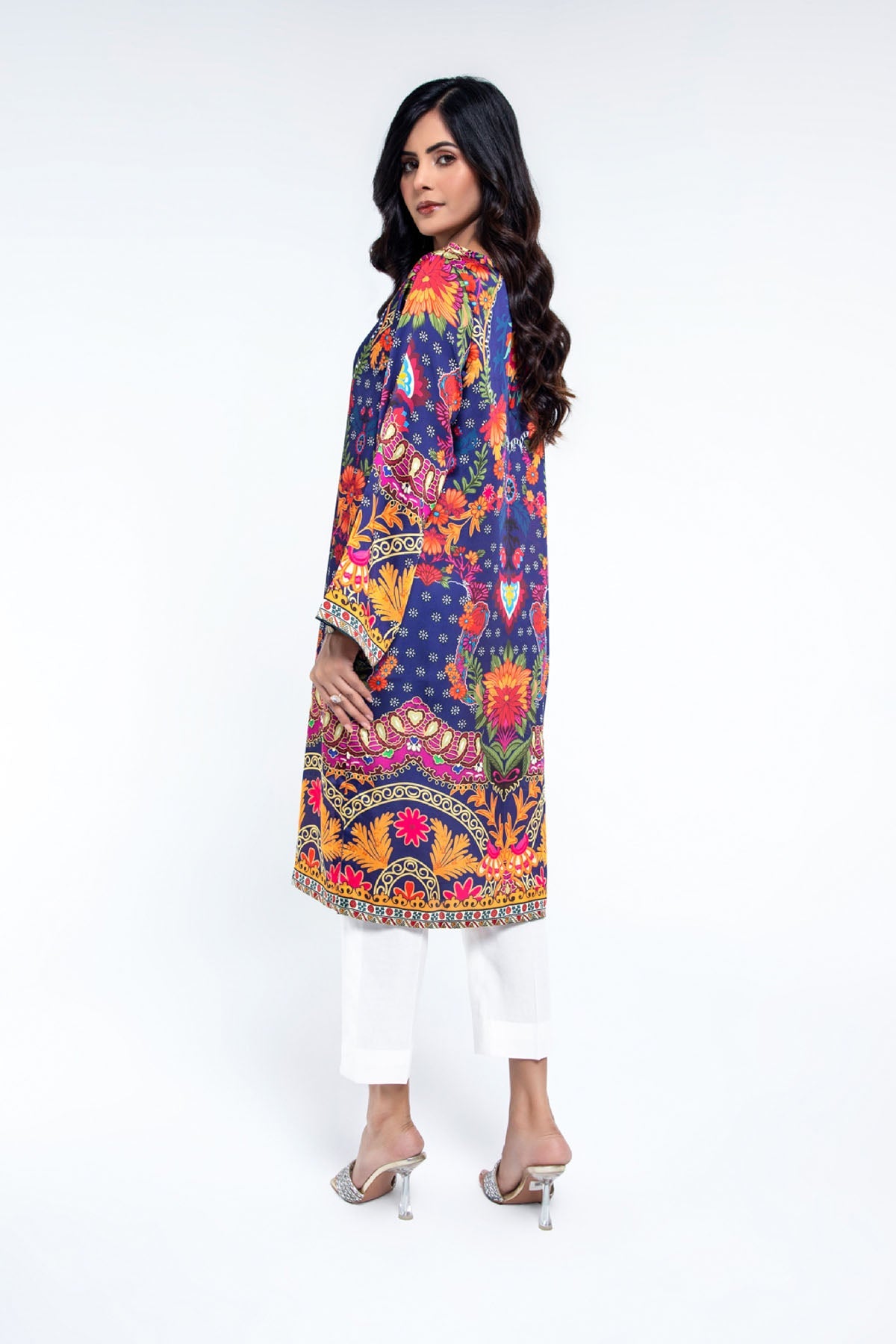 PRET PRINTED  SHAMOZ SILK  1 PCS
