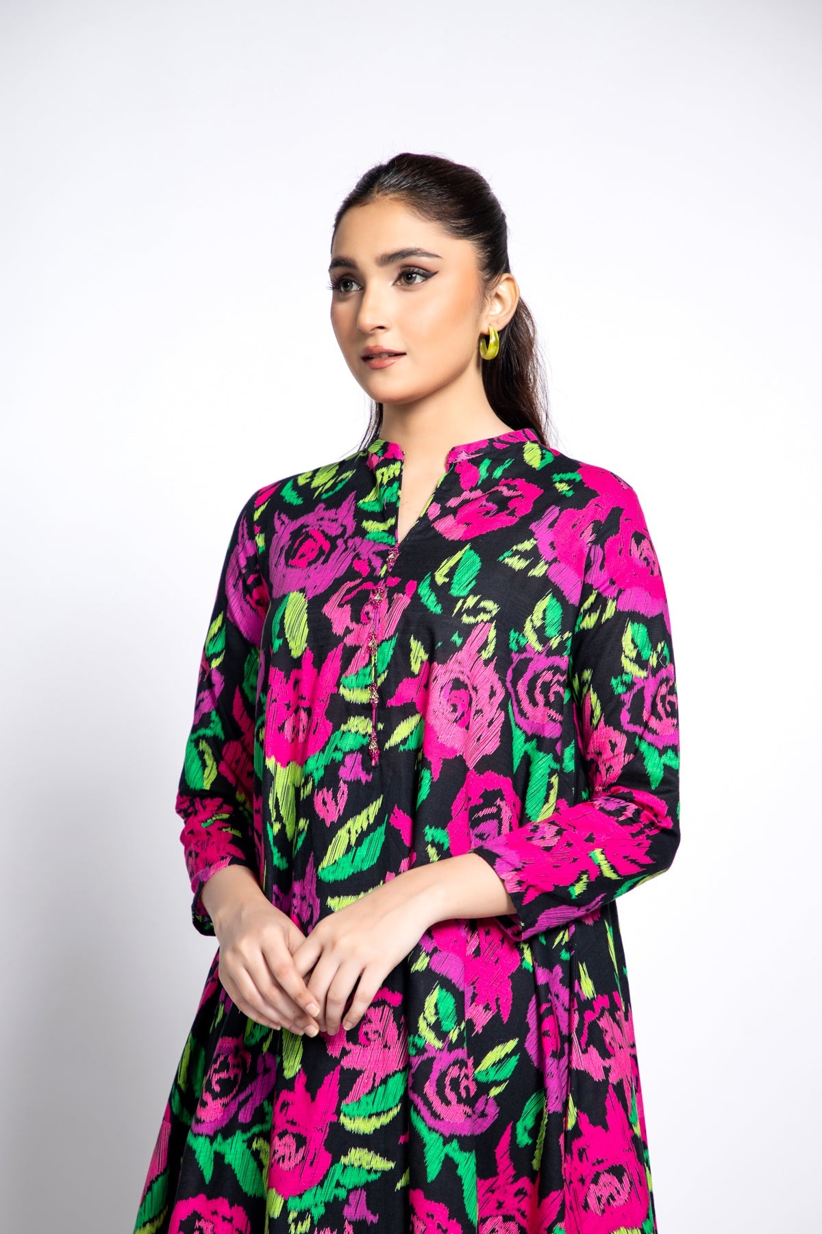 PRINTED SLUB KHADDAR 1 PCS (UNSTITCHED)