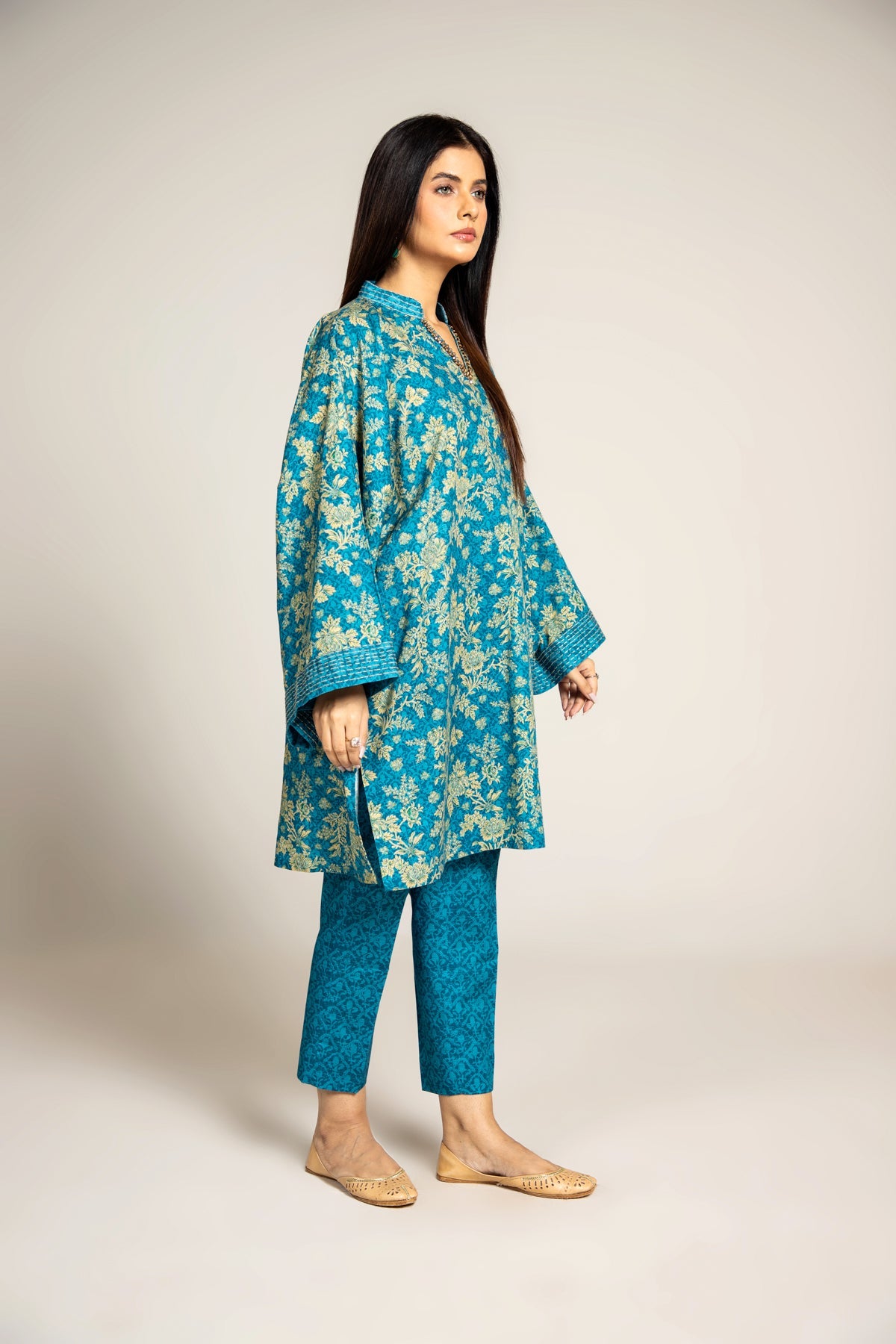 PRINTED SLUB KHADDAR 2 PCS (UNSTITCHED)