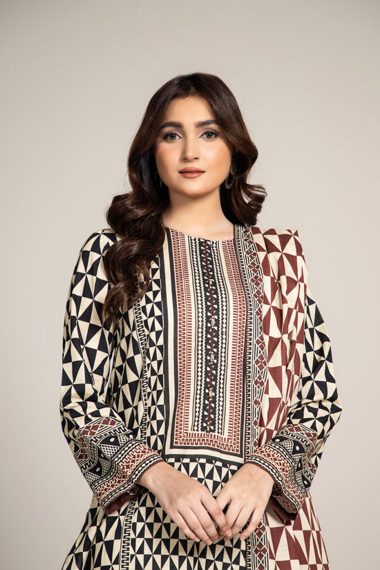 PRINTED SLUB KHADDAR 3 PCS (UNSTITCHED)