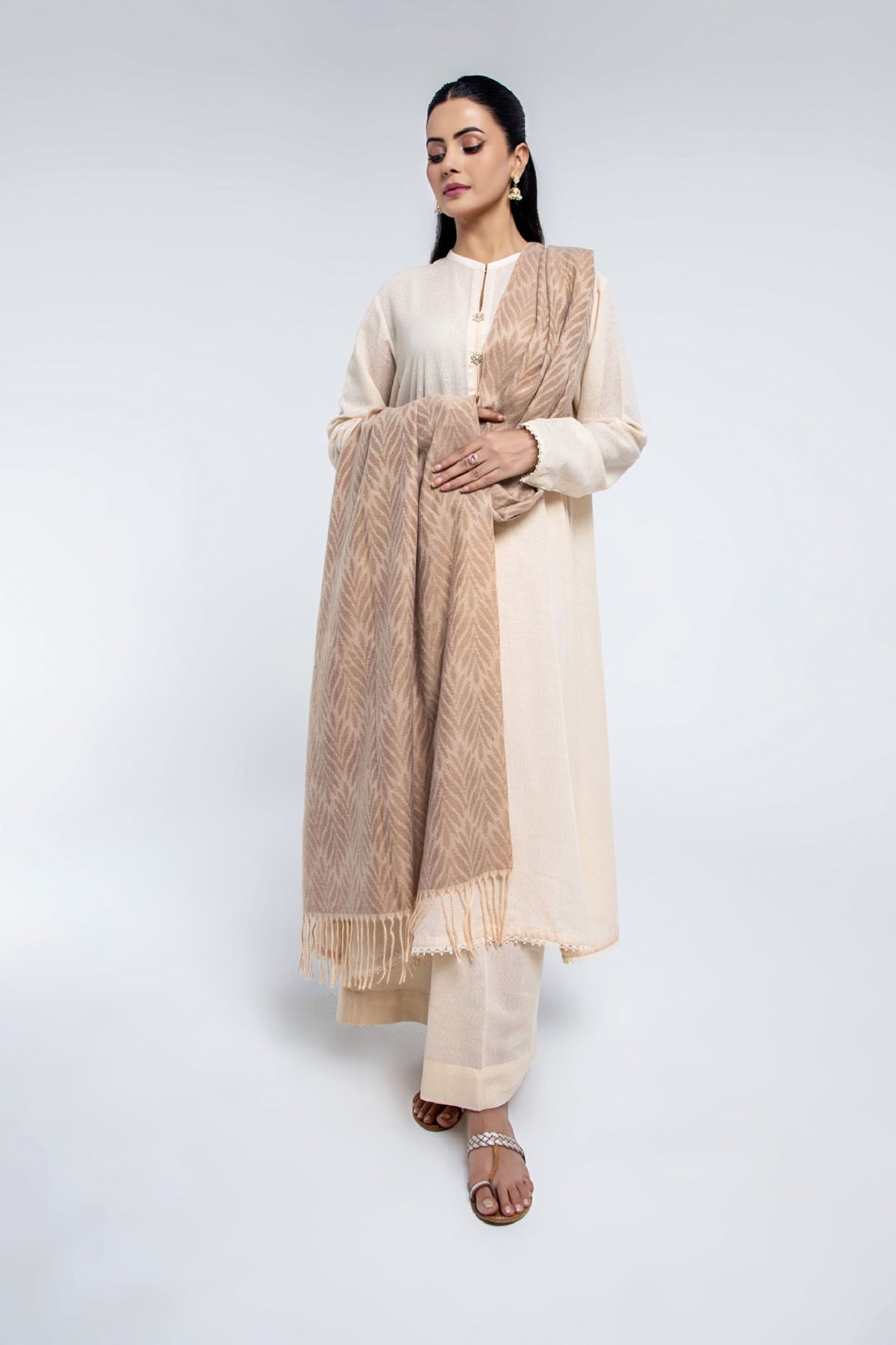 NEPALI WOOL STOLER